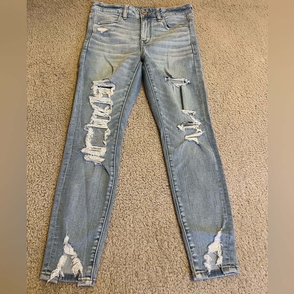 American Eagle High Rise Jeggings Size 8 Short